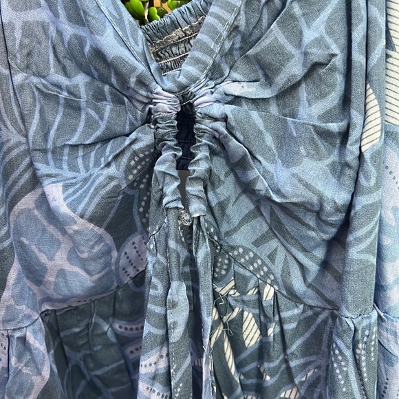 Makai Beach Hawaii Waving Palms Crop Top size XL Hawaiian Wear - Picture 2 of 5